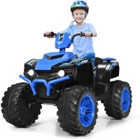 12V Kinder-Elektroquad, Batteriebetriebenes Auto mit LED-Scheinwerfern, Musik, Hupe, usb, Bluetooth, Radio, Langsamer Start, Hohe/Niedrige von GOPLUS