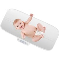 Digitale Babywaage, Tierwaage mit 30kg Tragkraft, 2g Genauigkeit, LED-Display, Tara- & Holdfunktion, Digitalwaage mit 60cm Skala für Neugeborene von GOPLUS