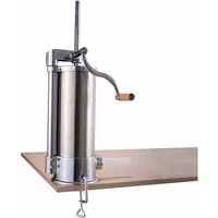 Goplus - Edelstahl Wurstfüller Wurstfüllmaschine manuell Wurstmaschine Wurstpress Wurstspritze 6L von GOPLUS