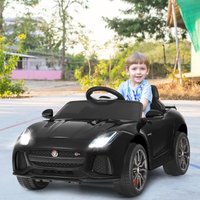 Elektrofahrzeug Jaguar F-type svr, mit Musik, Elektrisches Kinderauto mit Vor- und Rückwaertsschalter, 12V Akku/Elektrisches Auto, Spielfahrzeug von GOPLUS