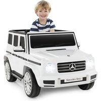 GOPLUS 12V Kinderfahrzeug Mercedes Benz G500, Elektroauto mit Fernbedienung, Scheinwerfern, Musik & Hupe, abschließbaren Türen, Sicherheitsgurt, von GOPLUS