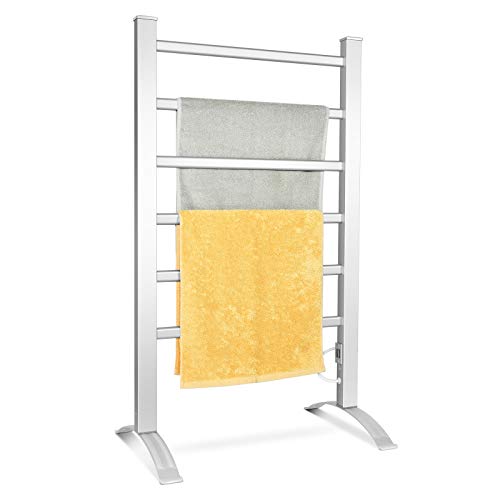 GOPLUS 2 in 1 Elektrischer Handtuchwärmer mit 6 Heizstäbe, Handtuchheizkörper aus Aluminium Wandmontage oder Freistehend, Badheizkörper 100W, Handtuchtrokner Handtuchständer für Badezimmer GOPLUS 2 in 1 Elektrischer Handtuchwärmer mit 6 Heizstäbe, Handtuchheizkörper aus Aluminium Wandmontage oder Freistehend, Badheizkörper 100W, Handtuchtrokner Handtuchständer für Badezimmer von GOPLUS