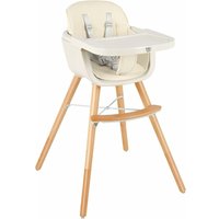 GOPLUS 3 in 1 Kinderhochstuhl, Höhenverstellbarer Babystuhl mit Verstellbarem Abnehmbarem Tablett, Kombihochstuhl mit Fußstütze, von GOPLUS