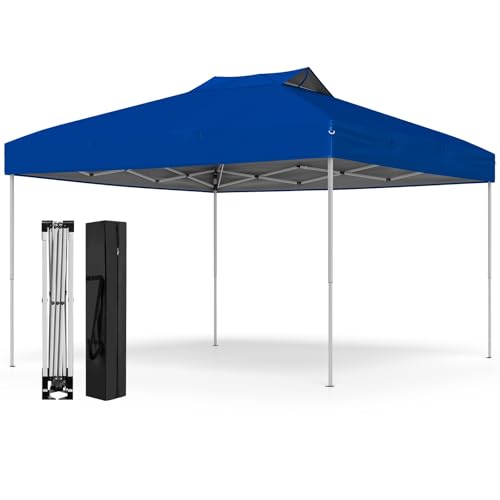 GOPLUS 3x3 m Pop-Up-Pavillon, Pavillon wasserdicht stabil, höhenverstellbarer Faltpavillon inkl. 8 Bodennägel & 4 Windseilen, tragbares Gartenpavillon mit Tragetasche, für Camping & Party (Blau) GOPLUS 3x3 m Pop-Up-Pavillon, Pavillon wasserdicht stabil, höhenverstellbarer Faltpavillon inkl. 8 Bodennägel & 4 Windseilen, tragbares Gartenpavillon mit Tragetasche, für Camping & Party (Blau) von GOPLUS