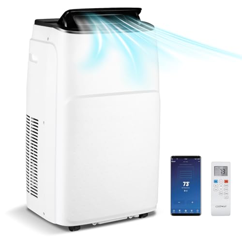 GOPLUS 5 in 1 Klimaanlage mit Abluftschlauch, mobiles Klimagerät 14000BTU - Kühlen, Heizen, Entfeuchten, Belüften, Schlafmodus | 24H-Timer | WIFI | Fernbedienung | LED Display | für Raumgröße bis 30㎡ GOPLUS 5 in 1 Klimaanlage mit Abluftschlauch, mobiles Klimagerät 14000BTU - Kühlen, Heizen, Entfeuchten, Belüften, Schlafmodus | 24H-Timer | WIFI | Fernbedienung | LED Display | für Raumgröße bis 30㎡ von GOPLUS
