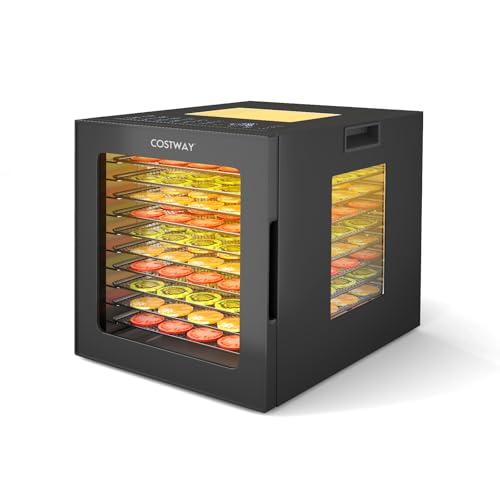 GOPLUS 850W Dörrautomat Edelstahl, Dörrgerät mit 10 Programmen, 35-75°C Temperatur einstellbar, 48H Timer, 10 Tabletts, Dehydrator für Obst, Gemüse und Fleisch GOPLUS 850W Dörrautomat Edelstahl, Dörrgerät mit 10 Programmen, 35-75°C Temperatur einstellbar, 48H Timer, 10 Tabletts, Dehydrator für Obst, Gemüse und Fleisch von GOPLUS