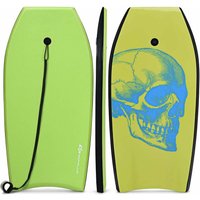 GOPLUS Bodyboard mit Fuss - Zugseil, Schwimmbrett Erfüllt, Surfboard bis zu 85 kg Belastbar, Schwimmhilfe, 105 x 51 cm, für Kinder & Erwachse von GOPLUS