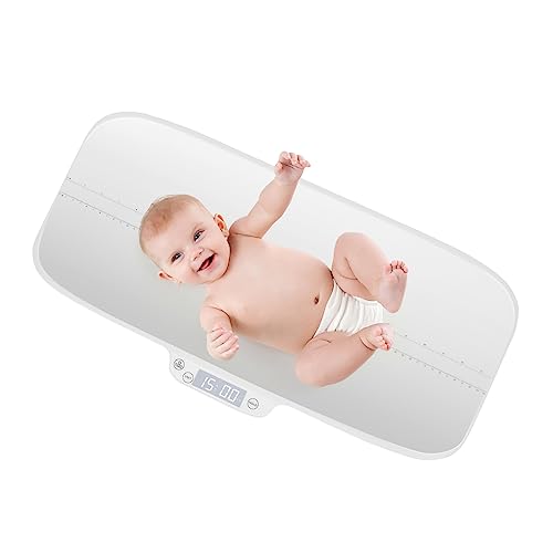 GOPLUS Digitale Babywaage, Tierwaage mit 30kg Tragkraft, 2g Genauigkeit, LED-Display, Tara- & Holdfunktion, Digitalwaage mit 60cm Skala für Neugeborene Kleinkinder Haustiere von GOPLUS