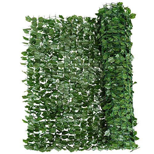 GOPLUS Efeu Sichtschutz, Künstliche Pflanzenwand mit Blättern, Heckenschutz zum Sichtschutz & Windschutz, Künstliche Efeu Hecke Sichtschutzwand Balkonsichtschutz für Garten & Balkon (150 x 240cm) GOPLUS Efeu Sichtschutz, Künstliche Pflanzenwand mit Blättern, Heckenschutz zum Sichtschutz & Windschutz, Künstliche Efeu Hecke Sichtschutzwand Balkonsichtschutz für Garten & Balkon (150 x 240cm) von GOPLUS