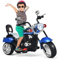 GOPLUS Elektromotorrad mit Hupe, Dreirad Kindermotorrad mit Vor-und Rückwaertsschalter, 6V Akku/Elektrisches Motorrad, Mortorcycle, von GOPLUS