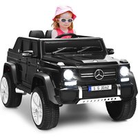 Kinder Elektroauto Mercedes Benz, Kinderauto mit 2,4 Ghz Fernbedienung, Softstart, 2-Stufige Geschwindigkeit, usb, MP3, LED-Licht, Sicherheitsgurt, von GOPLUS