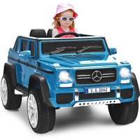 Kinder Elektroauto Mercedes Benz, Kinderauto mit 2,4 Ghz Fernbedienung, Softstart, 2-Stufige Geschwindigkeit, usb, MP3, LED-Licht, Sicherheitsgurt, von GOPLUS