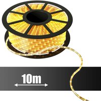 10M Lichterschlauch mit 2 Draehte, Lichtkette mit 360 LEDs, led Streifen mit Nennlebensdauer von 15,000 Stunden, Wasserdicht, Ideal für Aussen und von GOPLUS