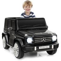 Goplus - 12V Kinderfahrzeug Mercedes Benz G500, Elektroauto mit Fernbedienung, Scheinwerfern, Musik & Hupe, abschließbaren Türen, Sicherheitsgurt, von GOPLUS