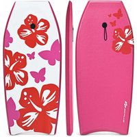 Bodyboard mit Fuss - Zugseil, Schwimmbrett Erfüllt, Surfboard bis zu 85 kg Belastbar, Schwimmhilfe, 105 x 51 cm, für Kinder & Erwachse - Goplus von GOPLUS