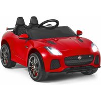 Goplus - Elektrofahrzeug Jaguar F-type svr, mit Musik, Elektrisches Kinderauto mit Vor- und Rückwaertsschalter, 12V Akku/Elektrisches Auto, von GOPLUS