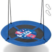 Goplus - Nestschaukel, Ø102cm Kinderschaukel bis 100kg Belastbar, Hängeschaukel 140-180cm höhenverstellbar, Baumschaukel Rundschaukel für Kinder ab von GOPLUS