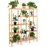Goplus - Pflanzenregal Bambus, 5 Ebenen Blumenständer, Blumenregal Blumentreppe Pflanzenständer für Balkon, Garten & Terrasse, 114 x 31,5 x 141 cm Goplus - Pflanzenregal Bambus, 5 Ebenen Blumenständer, Blumenregal Blumentreppe Pflanzenständer für Balkon, Garten & Terrasse, 114 x 31,5 x 141 cm von GOPLUS