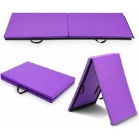 Weichbodenmatte Turnmatte Yogamatte Gymnastikmatte Sportmatte Fitnessmatte klappbar pu 180x60x4cm - Goplus von GOPLUS