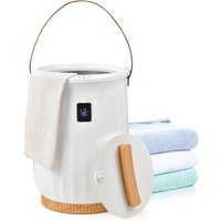 Handtuchwärmer 20 l, Handtuchheizer stehend mit LED-Anzeige, Timerfunktion, Thermostat & Kindersicherung, Elektro-Heißtuchdampfer für ür Handtücher, von GOPLUS