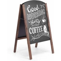 Kreidetafel Klappbar, Kundenstopper aus Holz, Werbetafel Kindertafel Standtafel Werbeaufsteller Schreibtafel Maltafel - Goplus Kreidetafel Klappbar, Kundenstopper aus Holz, Werbetafel Kindertafel Standtafel Werbeaufsteller Schreibtafel Maltafel - Goplus von GOPLUS