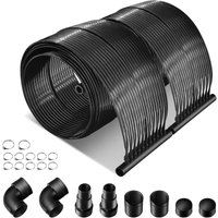 Pool Solarkollektor, Solarheizung Set, Witterungsbeständige Poolheizung für Boden Rahmen Dach, Energiesparender Sonnenkollektor für Oberirdische & Pool Solarkollektor, Solarheizung Set, Witterungsbeständige Poolheizung für Boden Rahmen Dach, Energiesparender Sonnenkollektor für Oberirdische & von GOPLUS