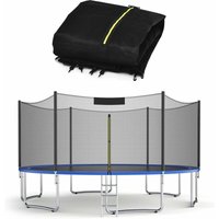 Trampolin ø 487cm, Ersatznetz für Gartentrampolin 6 Stangen, 180cm Höhe Sicherheitsnetz mit Reißverschluss und Schnallen, Outdoor - Goplus von GOPLUS