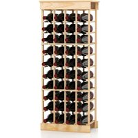 Weinregal, Flaschenregal, Weinschrank Natur, Weinständer, Holzregal, Flaschenständer für 40 Flaschen, Weinaufbewahrung aus Holz, 47 x 28 x113cm von GOPLUS