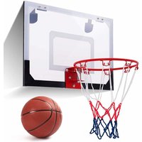 Goplus - Basketballkorb, Basketball-Set, Backboard mit Ring und Netz, Basketballboard, Basketballbrett, Basketballring an der Tür von GOPLUS