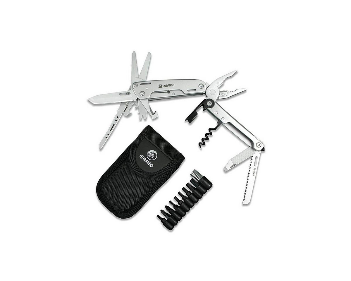 GORANDO Multitool Multitool 16in1 Taschen-Messer Multifunktions-Edelstahl-Werkzeug GORANDO Multitool Multitool 16in1 Taschen-Messer Multifunktions-Edelstahl-Werkzeug von GORANDO