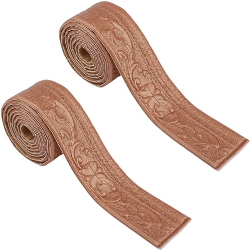 GORGECFAFT 2 Rolle 2.3 m X 7.8cm 3D Tapetenbordüre Aus Schaumstoff Zum Abziehen Und Aufkleben Selbstklebende Kupfer Kronenleiste Fußleistenverkleidung Flexible Spiegel Wandsockel Rahmenlinien von GORGECRAFT