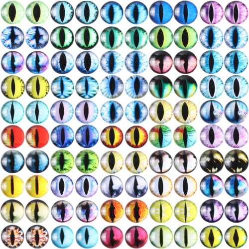 GORGECRAFT 1 Box 100Stk Glas-Drachenaugen-Cabochon Gemischte Farben 12mm Durchmesser Augapfel Halbrunde Augen Für Puppen Schmuckherstellung Skulpturen Requisiten DIY-Befunde GORGECRAFT 1 Box 100Stk Glas-Drachenaugen-Cabochon Gemischte Farben 12mm Durchmesser Augapfel Halbrunde Augen Für Puppen Schmuckherstellung Skulpturen Requisiten DIY-Befunde von GORGECRAFT