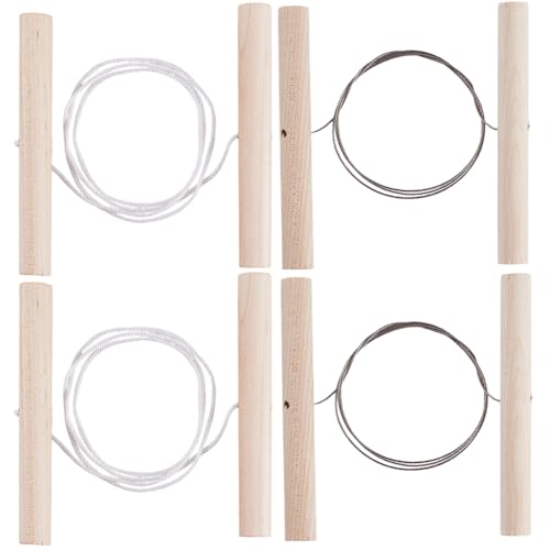 GORGECRAFT 1 Box 4 Stück 2 Stile Draht Tonschneider Werkzeug Mit Holzgriffen Käse Plastilin Teig Schlammlinie Töpferschneide Und Trimm Modellierwerkzeuge Für Künstler Keramikkunst Skulptur Töpferhand GORGECRAFT 1 Box 4 Stück 2 Stile Draht Tonschneider Werkzeug Mit Holzgriffen Käse Plastilin Teig Schlammlinie Töpferschneide Und Trimm Modellierwerkzeuge Für Künstler Keramikkunst Skulptur Töpferhand von GORGECRAFT