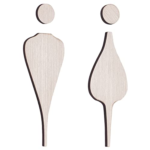GORGECRAFT 1 Set Toilettenschilder Aus Holz Für Männer Und Frauen Gebürstete Badezimmertür Dekoration WC-Türschild Selbstklebende Rückwand Toilettensymbol Aufkleber Für Business Büro Rosy Brown GORGECRAFT 1 Set Toilettenschilder Aus Holz Für Männer Und Frauen Gebürstete Badezimmertür Dekoration WC-Türschild Selbstklebende Rückwand Toilettensymbol Aufkleber Für Business Büro Rosy Brown von GORGECRAFT