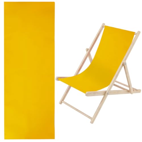 GORGECRAFT 1 Stück Ersatz-Strandtuch Für Stühle Canvas 435 x 1150mm Oxford-Stoff Goldfarben Liegetuch Ersatz Zum Sonnenbaden Garten Innenhof Strand Entspannung von GORGECRAFT