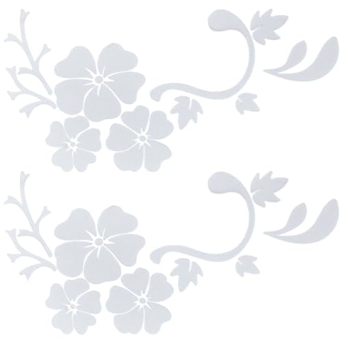 GORGECRAFT 10 Blatt Hibiskusblüten Autoaufkleber Hawaiianische Aufkleber Und Abziehbilder Weiße Reflektierende Hibiskuszweig Aufkleber Wasserdichtes Vinyl Auto Außendekor Für LKW Motorrad Türen GORGECRAFT 10 Blatt Hibiskusblüten Autoaufkleber Hawaiianische Aufkleber Und Abziehbilder Weiße Reflektierende Hibiskuszweig Aufkleber Wasserdichtes Vinyl Auto Außendekor Für LKW Motorrad Türen von GORGECRAFT