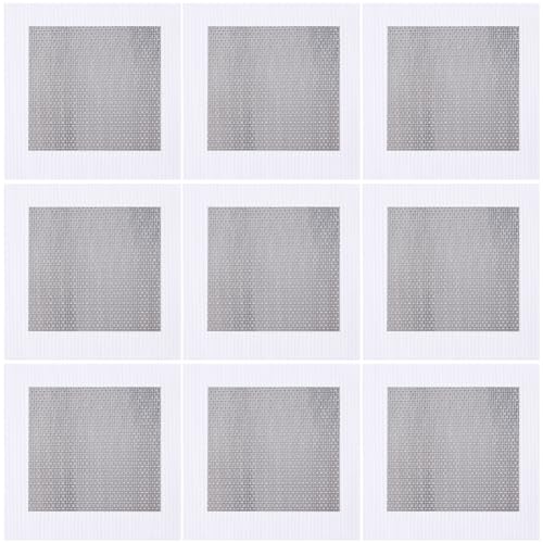 GORGECRAFT 10 Blatt Wandreparaturflicken Aus Aluminium Trockenbau-Reparatur Große Lochflickenabdeckung Mit Selbstklebendem Metallgitter Schnelle Reparatur Für Löcher In Deckenputzwänden 15x15 cm von GORGECRAFT