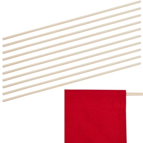 GORGECRAFT 10 STÜCK 41 cm Regiestuhl Stab Ersatzstuhl Runder Bambusrahmen Stäbe Sitzbezug Segeltuchstütze Hochstuhlteile Zubehör Massive Stange Für Maskenbildner Picknickstuhl von GORGECRAFT