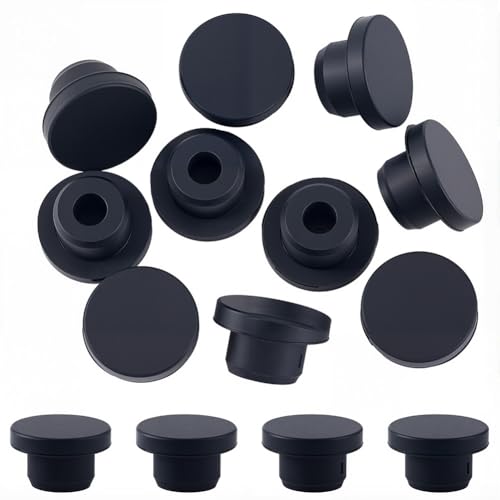 GORGECRAFT 10 Stück schwarze Silikon-Stopfen, Rohrdichtung, 17 mm Innendurchmesser, Salz- und Pfefferstreuer, Stopfen wiederverwendbar, wasserdicht, Ersatzlochstopfen für Flaschen, Rohre, Blumentöpfe GORGECRAFT 10 Stück schwarze Silikon-Stopfen, Rohrdichtung, 17 mm Innendurchmesser, Salz- und Pfefferstreuer, Stopfen wiederverwendbar, wasserdicht, Ersatzlochstopfen für Flaschen, Rohre, Blumentöpfe von GORGECRAFT