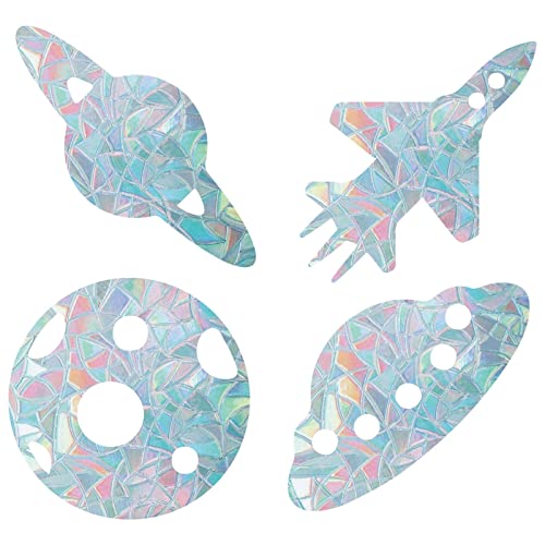 GORGECRAFT 16PCS Planets Window Clings Anti Collision Space Rainbow Window Glass Alert Sticker for Birds Strike Decals Non Adhesive Prismatic Vinyl Film for Schiebetüren Windows Glass GORGECRAFT 16PCS Planets Window Clings Anti Collision Space Rainbow Window Glass Alert Sticker for Birds Strike Decals Non Adhesive Prismatic Vinyl Film for Schiebetüren Windows Glass von GORGECRAFT