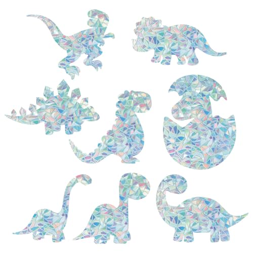 GORGECRAFT 16Stk Dinosaurier-Fensteraufkleber 8 Stile Große Regenbogen-Fensteraufkleber 3D-Dekorative Dinosaurier-Antikollisions-Fensteraufkleber Tür-/Fenster-Statik-Aufkleber Sonnenfänger GORGECRAFT 16Stk Dinosaurier-Fensteraufkleber 8 Stile Große Regenbogen-Fensteraufkleber 3D-Dekorative Dinosaurier-Antikollisions-Fensteraufkleber Tür-/Fenster-Statik-Aufkleber Sonnenfänger von GORGECRAFT