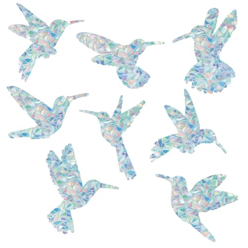 GORGECRAFT 16Stk Kolibri Fensteraufkleber Vogel Regenbogen Glasfenster Statisch Haftend Antikollisions Fensteraufkleber Schiebetür Alarmaufkleber Zur Verhinderung von Vogel Hundeangriffen Heimdekor von GORGECRAFT