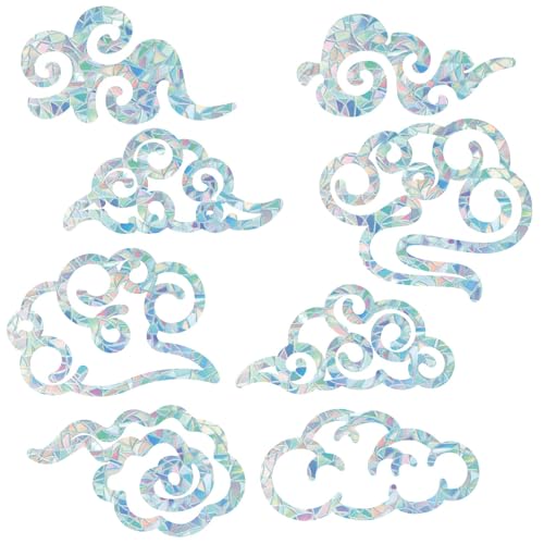GORGECRAFT 16Stk Wolken-Fensteraufkleber 8 Stile Große Regenbogen-Fensteraufkleber 3D-Dekorative Fensterfolie Wolken-Antikollisions-Fensteraufkleber Tür-/Fenster-Statikaufkleber Sonnenfänger GORGECRAFT 16Stk Wolken-Fensteraufkleber 8 Stile Große Regenbogen-Fensteraufkleber 3D-Dekorative Fensterfolie Wolken-Antikollisions-Fensteraufkleber Tür-/Fenster-Statikaufkleber Sonnenfänger von GORGECRAFT