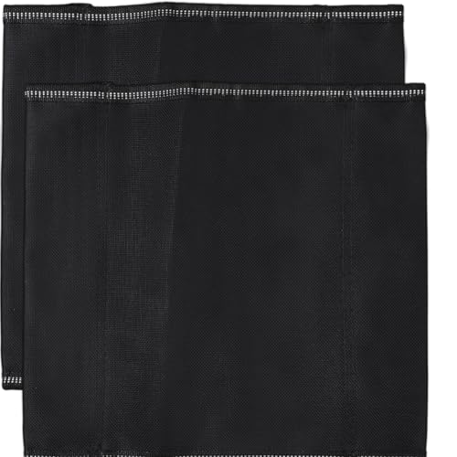 GORGECRAFT 2 Stück Mini Klapp Campinghocker Bezug Freizeithocker Stofftuch 233x247mm Tragbare Campingstuhl Bezüge Schwarz Faltbares Leichtes Angelhocker Kissen Für Wandern Gartenarbeit Und Strand von GORGECRAFT