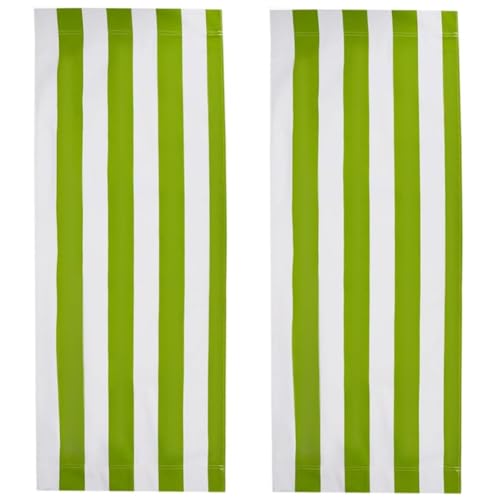 GORGECRAFT 2 Stück Strand Sling Terrassenstühle Ersatz Für Klappstühle Aus Segeltuch Ersatz Für Outdoor Stühle Stoffersatz 115 x 43cm Tragbarer Liege Sling Stuhlstoff Für Den Sommerurlaub Grün Weiße GORGECRAFT 2 Stück Strand Sling Terrassenstühle Ersatz Für Klappstühle Aus Segeltuch Ersatz Für Outdoor Stühle Stoffersatz 115 x 43cm Tragbarer Liege Sling Stuhlstoff Für Den Sommerurlaub Grün Weiße von GORGECRAFT