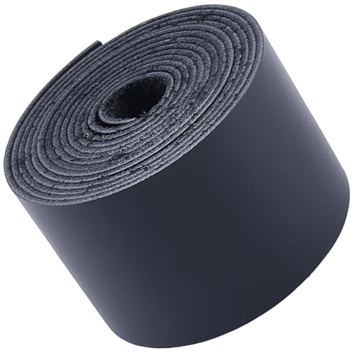 GORGECRAFT 2 m × 50mm Rindslederband 1.8mm Dick Echtes Leder Zum Basteln Hochwertiges Echtes Leder Schwarz Glänzend Geölt Flache Rindslederstreifen Der Güteklasse Für Werkzeugwerkstätten DIY von GORGECRAFT