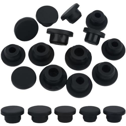 GORGECRAFT 20 Stück 16/17/18/19/20mm Innendurchmesser Silikon-Salz- Und Pfefferstreuer-Stopfen Wiederverwendbar Schwarz Ersatz-Endstopfen Flaschen-Innenstopfen Für Kosmetische Glasflaschenrohre GORGECRAFT 20 Stück 16/17/18/19/20mm Innendurchmesser Silikon-Salz- Und Pfefferstreuer-Stopfen Wiederverwendbar Schwarz Ersatz-Endstopfen Flaschen-Innenstopfen Für Kosmetische Glasflaschenrohre von GORGECRAFT