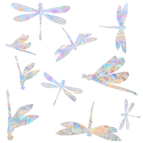 GORGECRAFT 20 Stück Fensteraufkleber Mit Libellenmotiv Statischer Regenbogen Fensteraufkleber Nicht Klebende Vinylfolie Wasserdicht Warnaufkleber Für Glasflecken Für Schiebetüren Verhindert Vogel GORGECRAFT 20 Stück Fensteraufkleber Mit Libellenmotiv Statischer Regenbogen Fensteraufkleber Nicht Klebende Vinylfolie Wasserdicht Warnaufkleber Für Glasflecken Für Schiebetüren Verhindert Vogel von GORGECRAFT