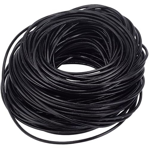 GORGECRAFT 25 m X 2mm Rundes Rindslederband Schwarzes Echtes Leder Schnüre Geflochtene Fäden Seil Zum Auffädeln von Armbändern Halsketten Fußkettchen Schmuckherstellung Basteln Schlüsselanhänge GORGECRAFT 25 m X 2mm Rundes Rindslederband Schwarzes Echtes Leder Schnüre Geflochtene Fäden Seil Zum Auffädeln von Armbändern Halsketten Fußkettchen Schmuckherstellung Basteln Schlüsselanhänge von GORGECRAFT