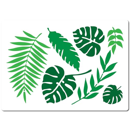 GORGECRAFT 29.7x21cm Tropenblatt-Schablonen Monstera-Palmenblätter-Vorlage Große Wiederverwendbare Botanische Blätter-Wandschablonen Zum Malen Auf Holz Fliesen Boden Möbeln Leinwand DIY Heimdekoration GORGECRAFT 29.7x21cm Tropenblatt-Schablonen Monstera-Palmenblätter-Vorlage Große Wiederverwendbare Botanische Blätter-Wandschablonen Zum Malen Auf Holz Fliesen Boden Möbeln Leinwand DIY Heimdekoration von GORGECRAFT